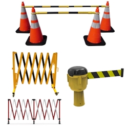 Portable Safety Barriers, Bars & Belts