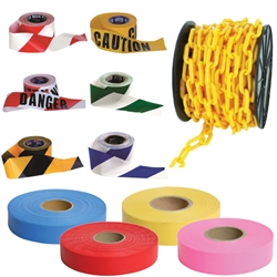 Barricade Tapes, Safety Chain & Flagging Tape from ABL Distribution