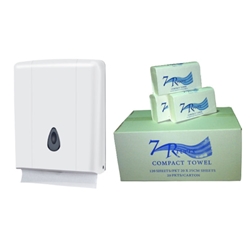 Compact Interleaved Hand Towels & Dispensers from ABL Distribution Pty Ltd