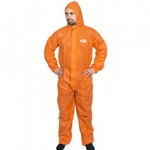 This is an image of Steel Drill Hi Calibre Orange SMS Coveralls from ABL Distribution Pty Ltd