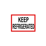 'Keep Refrigerated' Printed Labels