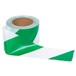 Green/White Non Adhesive Barricade Tape from ABL Distribution