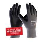 This is an image of maxiflex ultimate gloves are the worlds first antiperspirant gloves from ABL Distribution Pty Ltd