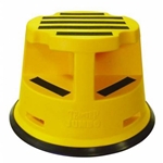 This is an image of Jumbo yellow safety step with anti-slip tape from ABL Distribution Pty Ltd