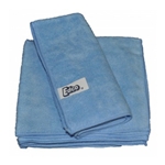 This is an image of Edco blue microfibre cloth use damp or dry without chemical from ABL Distribution Pty Ltd