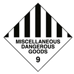 This is an image of Miscellaneous Dangerous Goods 9 from ABL Distribution Pty Ltd