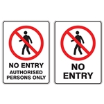 This is an image of No Entry Signs