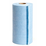 This is an image of Wypall X60 Blue perforated disposable wipes on a roll from ABL Distribution Pty Ltd