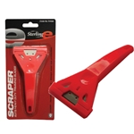 Sterling Red Plastic Hand Scraper w/ Heavy Duty Blade from ABL Distribution