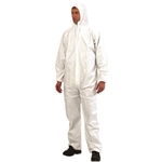 This is an image of Disposable Coveralls White