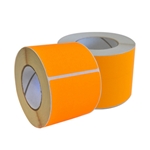 This Is An Image OF Plain Fluoro Orange Labels from ABL Distribution Pty Ltd