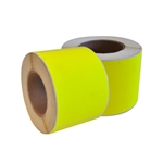 This Is An Image Of Plain Fluoro Yellow Labels from ABL Distribution Pty Ltd