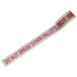 'Do Not Break Down Pallet' Printed Acrylic Tape 48mm x 66m from ABL Distribution Pty Ltd