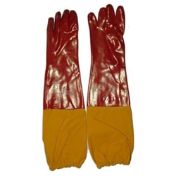 Maxisafe Red PVC Gauntlet Gloves from ABL Distribution