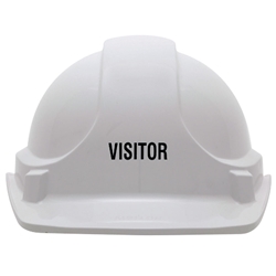 3M Printed ‘Visitor’ Vented Hard Hat Safety Helmet from ABL Distribution