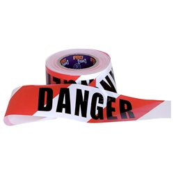 'Danger' Non Adhesive Barricade Tape from ABL Distribution