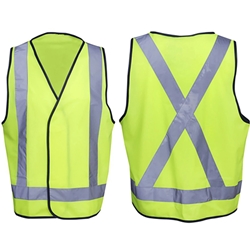 Fluoro Reflective Safety Vests - Day/Night Use from ABL Distribution