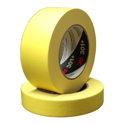 This is an image of 3M 301+ Performance Yellow Masking Tape from ABL Distribution Pty Ltd