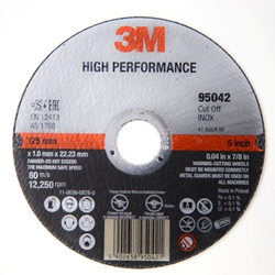 This is an image of 3M High Performance Cut-Off Wheels for Heavy Duty Abrasive Applications from ABL Distribution Pty Ltd