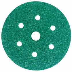 This is an image of 3M Hookit Green Paper Discs to be used with 3M Orbital Sanders from ABL Distribution Pty Ltd