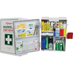 This is an image of Wall Mounts Plastic First Aid Kit suitable for the workplace from ABL Distribution Pty Ltd