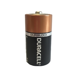 This is an image of C Duracell battery, lon life, dependable power from ABL Distribution Pty Ltd