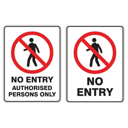 This is an image of No Entry Signs