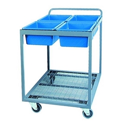 Picking Trolley With 4 Tubs & Clipboard