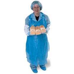 Disposable Blue Plastic Aprons from ABL Distribution Pty Ltd