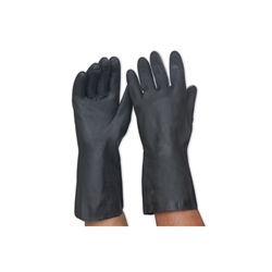 This is an image of Black Neoprene Gauntlet Glove