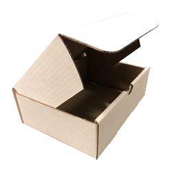 White Die Cut Box with Full Flap Top Tuck In Lid from ABL Distribution