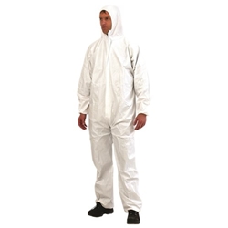 This is an image of Disposable Coveralls White