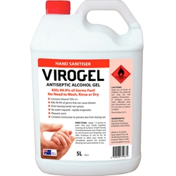 This is an image of Virogel Hand Sanitiser  from  ABL Distribution Pty Ltd