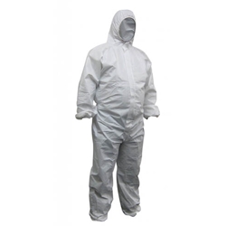 This is an image of Polypropylene White Coverall from ABL Distribution Pty Ltd