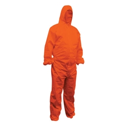 This is an image of Polypropylene Orange Coverall from ABL Distribution Pty Ltd