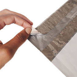 This is an image of Plain Plastic Return Courier Sealable Bags