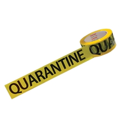 This Is An Image Of Quarantine Printed Tape From ABL Distribution Pty Ltd