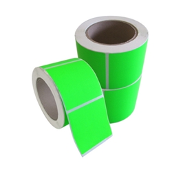 This Is An Imane Of Plain Fluoro Green Labels from ABL Distribution Pty Ltd