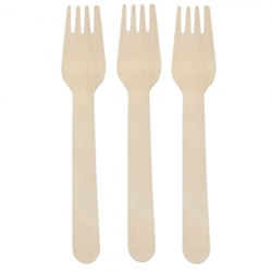 This Is An Image Of Wooden Forks from ABL Distribution